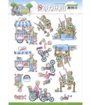 FEUILLE 3D FUNKY DAY OUT -  ACTIVITY SB10615