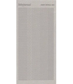 STICKERS MOTIF OVAL ARGENT SDS004TZ