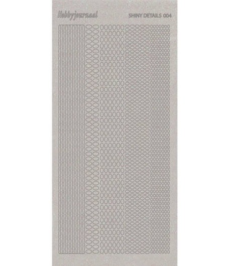 STICKERS MOTIF OVAL ARGENT SDS004TZ