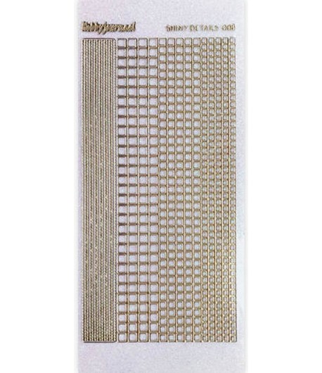 STICKERS MOTIF SQUARES OR SDS008TG