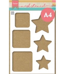 GABARIT ETOILES ET CARRES A4  - MARIANNE DESIGN
