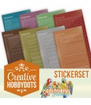 LOT 8 STICKERS DOT AND DO COLOURFUL FEATHERS CHSTS022