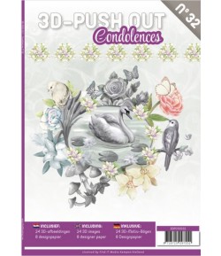 BLOC 3D A4 + PAPIERS - CONDOLEANCES N.32