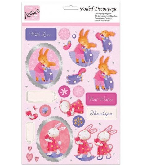 FEUILLE 3D BUNNY HUGS - 169883