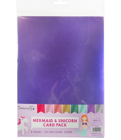 8 CARTONS A4 - METALLIQUE MERMAID AND UNICORN