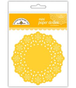 NAPPERONS X 75 - DIAM 7.5 CM - JAUNE