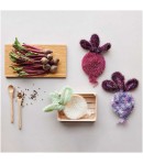 LAINE CREATIVE BUBBLE PRINT AUBERGINE 007