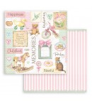 PAPIER DAYDREAM BEAR AND ACCESSORIES 30X30CM - SBB853 - STAMPERIA