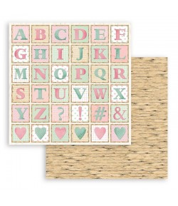 PAPIER DAYDREAM ALPHABET 30X30CM - SBB855 - STAMPERIA