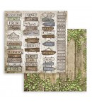 BLOC 10 FEUILLES ROMANTIC GARDEN HOUSE 30.5 X 30.5 CM SBBL102