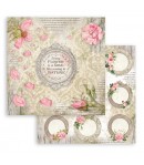 BLOC 10 FEUILLES ROMANTIC GARDEN HOUSE 30.5 X 30.5 CM SBBL102