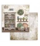 PAPIER ROMANTIC GARDEN HOUSE CUPBOARD 30X30CM - SBB860 - STAMPERIA