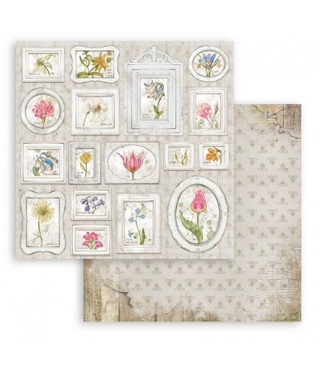 PAPIER ROMANTIC GARDEN HOUSE TAGS 30X30CM - SBB862 - STAMPERIA