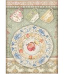 PAPIER DE RIZ A4 CASA GRANADA - PLATES AND CUPS 21X29.7 - DFSA4657 - STAMPERIA