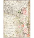 PAPIER DE RIZ A4 CASA GRANADA - MAISONS 21X29.7 - DFSA4658 - STAMPERIA