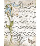 PAPIER DE RIZ A4 GARDEN HOUSE - COLUMBIN 21X29.7 - DFSA4668 - STAMPERIA