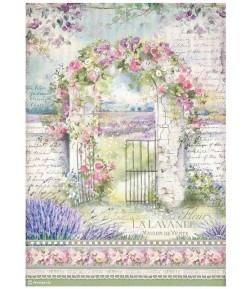 PAPIER DE RIZ A4 PROVENCE - ARCH 21X29.7 - DFSA4672 - STAMPERIA