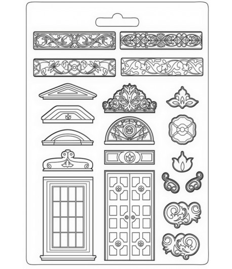 MOULE PVC FLEXIBLE CASA GRANADA - GREEK AND DOOR 21 X 29.7 CM - K3PTA4526