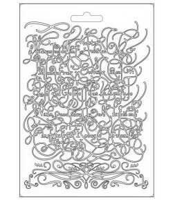 MOULE PVC FLEXIBLE ROMANTIC GARDEN HOUSE - CALLIGRAPHY - K3PTA5614