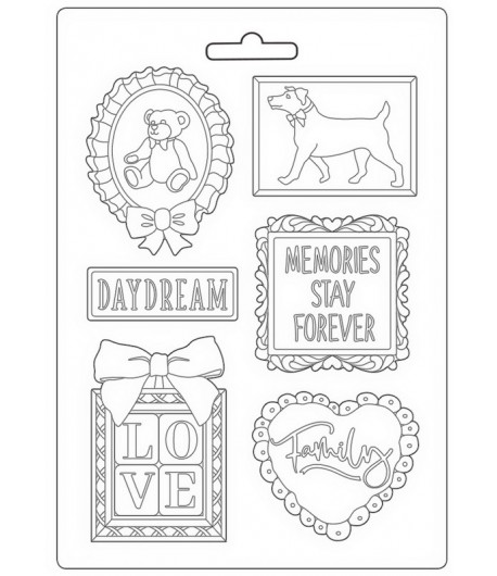 MOULE PVC FLEXIBLE DAYDREAM - FRAME AND QUOTES 21 X 29.7 CM - K3PTA4530
