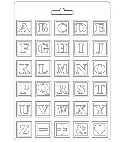 MOULE PVC FLEXIBLE DAYDREAM - ALPHABET 21 X 29.7 CM - K3PTA4532