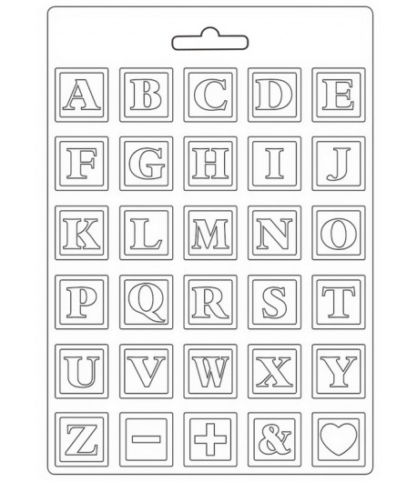 MOULE PVC FLEXIBLE DAYDREAM - ALPHABET 21 X 29.7 CM - K3PTA4532