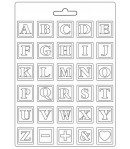 MOULE PVC FLEXIBLE DAYDREAM - ALPHABET 21 X 29.7 CM - K3PTA4532