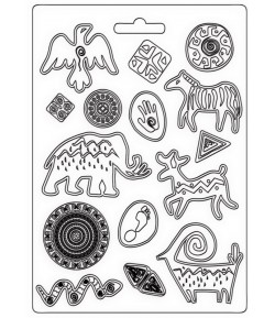 MOULE PVC FLEXIBLE SAVANA - GRAFITI 21 X 29.7 CM - K3PTA4534