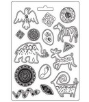 MOULE PVC FLEXIBLE SAVANA - GRAFITI 21 X 29.7 CM - K3PTA4534