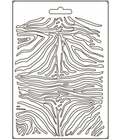 MOULE PVC FLEXIBLE SAVANA - ZEBRA PATTERN - K3PTA5617