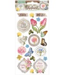 CHIPBOARD ROMANTIC GARDEN HOUSE 15X30 - DFLCB54 STAMPERIA