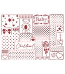 POCHOIR DAYDREAM - PATCHWORK 15X20CM KSD313 STAMPERIA