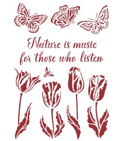 POCHOIR ROMANTIC GARDEN HOUSE 21X29.7CM KSG495 STAMPERIA