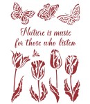 POCHOIR ROMANTIC GARDEN HOUSE 21X29.7CM KSG495 STAMPERIA