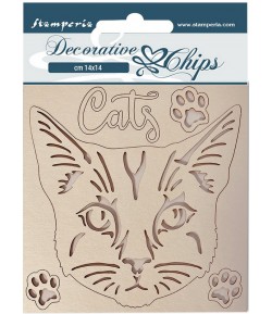 FORMES CARTON DECORATIVE CHIPS CAT 14X14CM - SCB118