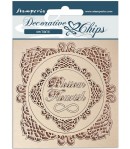 FORMES CARTON DECORATIVE CHIPS CADRES 14X14CM - SCB120