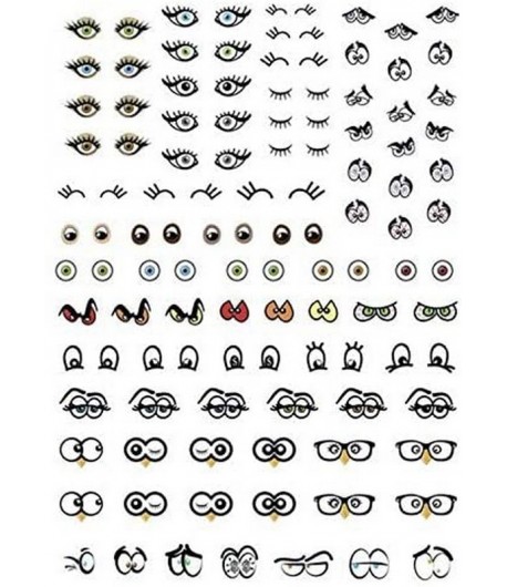 POCHETTE 188 YEUX GOMMETTES PANACHES