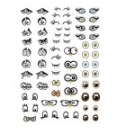 POCHETTE 188 YEUX GOMMETTES PANACHES