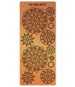 STICKERS MANDALA CUIVRE