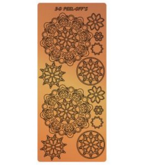 STICKERS MANDALA CUIVRE
