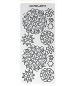 STICKERS MANDALA BLANC