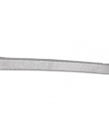RUBAN SATIN GRIS CLAIR 8MM - 1M