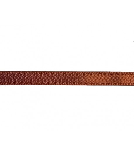 RUBAN SATIN TERRE CUITE 8MM - 1M
