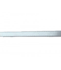 RUBAN SATIN GRIS BLEU 0.8CM - 1M