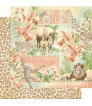 BLOC 16 FEUILLES WILD AND FREE 30X30CM GRAPHIC45 4502405