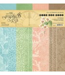 BLOC 16 FEUILLES WILD AND FREE 30X30CM PATTERNS GRAPHIC45 4502406