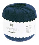 COTON MERCERISE ESSENTIALS CROCHET - BLEU NUIT (037)