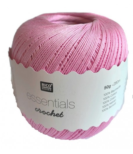 COTON MERCERISE ESSENTIALS CROCHET - ROSE (021)