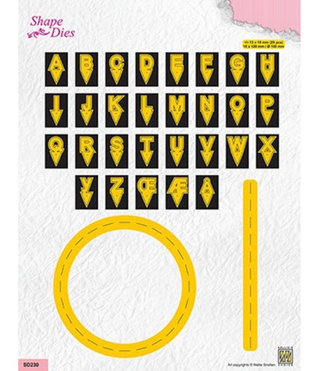 DIES ROND ALPHABET - SD230