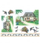 PAPIER DE RIZ OIES SAUVAGES 33 X 48 CM DFS049